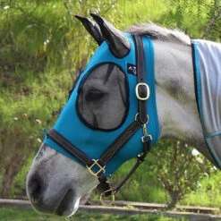 Professional's Choice Comfort Fit Fly Mask - Pacific Blue