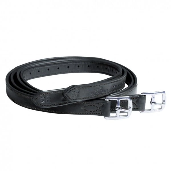 Schockemohle Sports Chantilly Stirrup Leathers - Black/Black/Silver Schockemohle Sports Chantilly Stirrup Leathers - Black/Black/Silver -Equestrian Gear 157667 800 auto