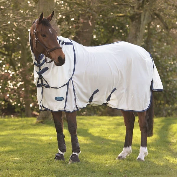 Weatherbeeta ComFiTec Airflow II Detach-A-Neck Fly Sheet Fly Sheet - White/Blue/Sea Blue Weatherbeeta ComFiTec Airflow II Detach-A-Neck Fly Sheet Fly Sheet - White/Blue/Sea Blue -Equestrian Gear 162647 800 auto
