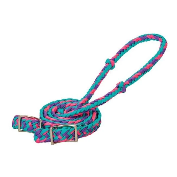 Weaver Braided Nylon Barrel Reins - Turquoise/Purple/Diva Pink Weaver Braided Nylon Barrel Reins - Turquoise/Purple/Diva Pink -Equestrian Gear 451895 800 auto