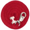 Weaver Poly Lead Rope With Nickel Plated Bull Snap - Red