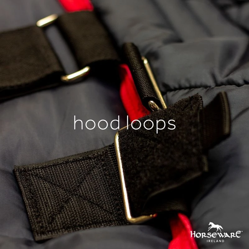 Rambo Original Rain Sheet Hood - Grey/Navy/Grey Rambo Original Rain Sheet Hood - Grey/Navy/Grey -Equestrian Gear 457683 800 auto