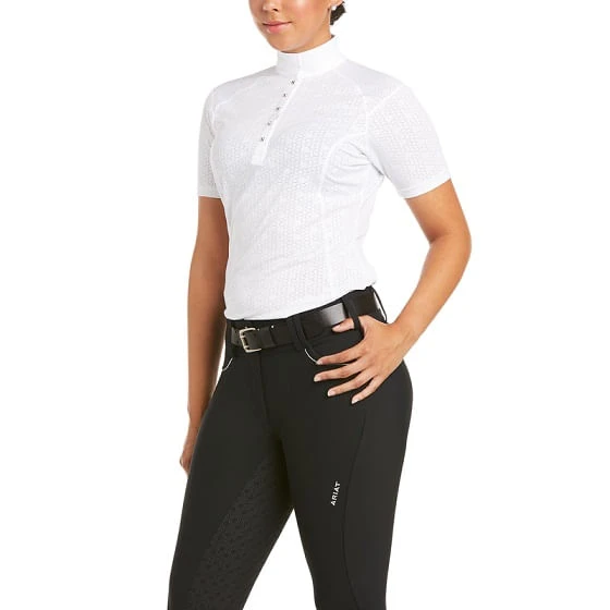Ariat Women's Showstopper 3.0 Short Sleeve Show Shirt-White Ariat Women's Showstopper 3.0 Short Sleeve Show Shirt-White -Equestrian Gear 459314 800 auto