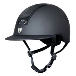 Tipperary Royal Wide Brim Leather Matte & Gloss Black Helmet