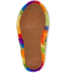 Ugg Women's Fluff Yeah Cali Collage Slide - Rainbow -Equestrian Gear 461863 800 auto
