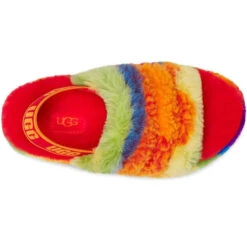 Ugg Women's Fluff Yeah Cali Collage Slide - Rainbow -Equestrian Gear 461864 800 auto