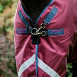 New Rambo Original Rain Sheet With Leg Arches - Burgundy/Teal/Navy 2 New Rambo Original Rain Sheet With Leg Arches - Burgundy/Teal/Navy -Equestrian Gear 462981 800 auto