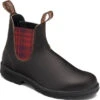 Blundstone 2100 - Original Brown W Burgandy Tartan Elastic