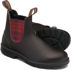Blundstone 2100 - Original Brown W Burgandy Tartan Elastic -Equestrian Gear 463049 800 auto