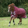 Rambo Wug 50g Turnout Blanket - Burgundy/Dusty Blue/Navy