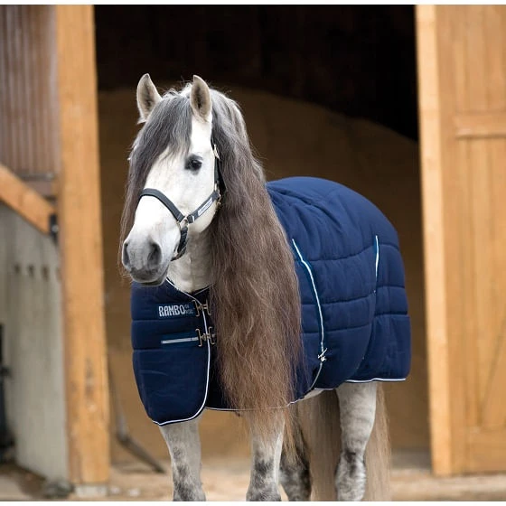 Rambo 400g Stable Blanket -Navy/White Rambo 400g Stable Blanket -Navy/White -Equestrian Gear 463687 800 auto