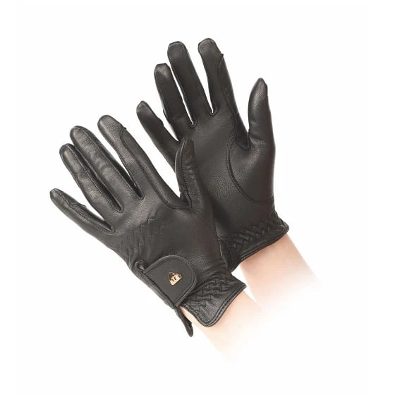 Aubrion Pu Leather Glove - Black Aubrion Pu Leather Glove - Black -Equestrian Gear 463801 800 auto