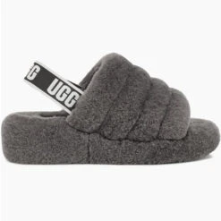 Ugg Women's Fluff Yeah Slide - Charcoal