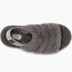 Ugg Women's Fluff Yeah Slide - Charcoal -Equestrian Gear 464975 800 auto