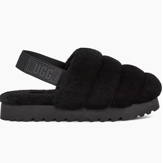 Ugg Women's Super Fluff Slippers - Black Ugg Women's Super Fluff Slippers - Black -Equestrian Gear 465212 800 auto