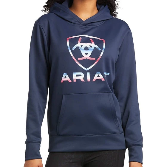 Ariat Women's Tek Hoodie - Blue Nights Ariat Women's Tek Hoodie - Blue Nights -Equestrian Gear 471084 800 auto
