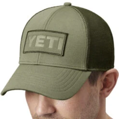 Yeti Patch Trucker Cap - Olive On Olive -Equestrian Gear 471264 800 auto