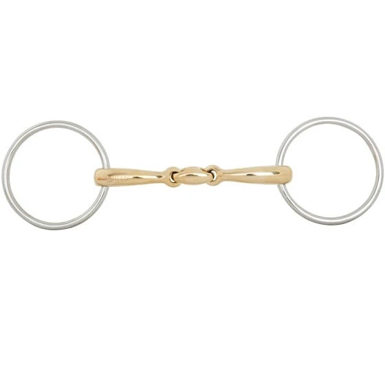 Br Double Jointed Loose Ring Snaffle Br Double Jointed Loose Ring Snaffle -Equestrian Gear 471840 800 auto