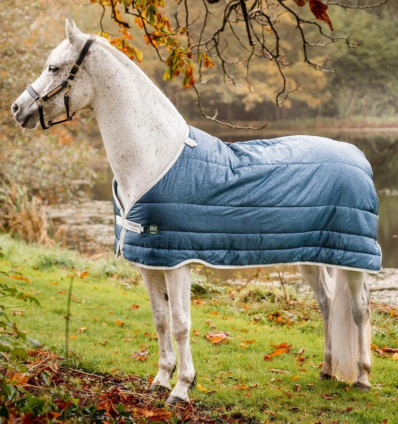 Horseware Eco Liner (100g Lite) - Teal Eco Print/Grey Horseware Ireland Horseware Eco Liner (100g Lite) - Teal Eco Print/Grey -Equestrian Gear 477615 800 auto