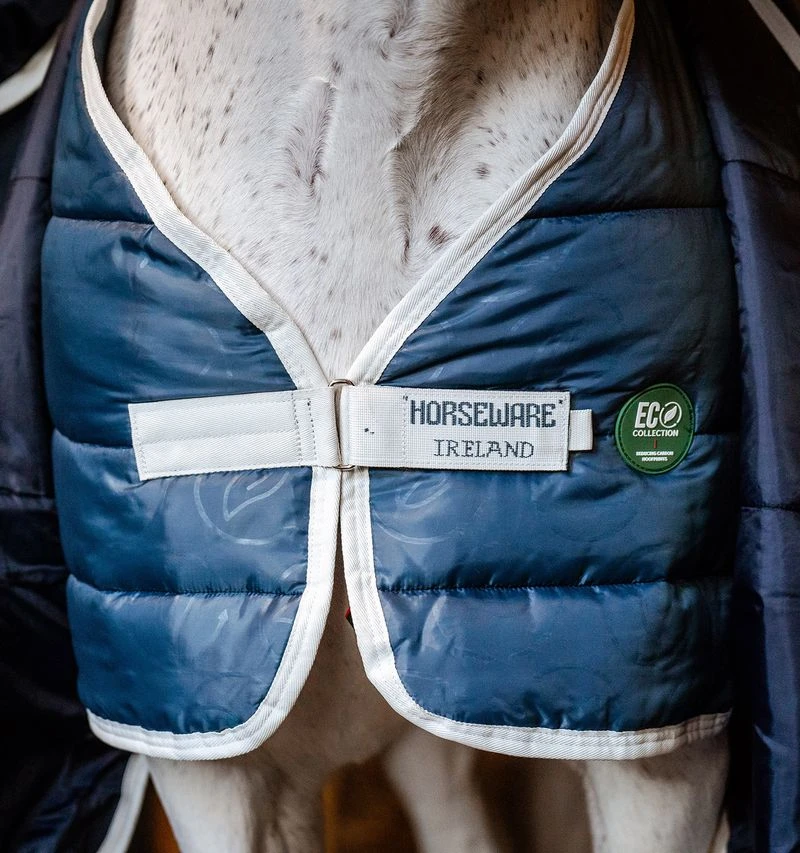 Horseware Eco Liner (300g Heavy) - Teal Eco Print/Grey Horseware Ireland Horseware Eco Liner (300g Heavy) - Teal Eco Print/Grey -Equestrian Gear 477688 800 auto