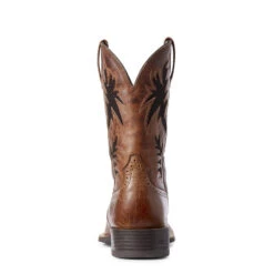 Ariat Men's Sport Cool VentTEK Western Boot - Dark Tan -Equestrian Gear 481495 800 auto