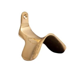 Burlingham Sports Saddle Shaped Bridle Hook - Brass