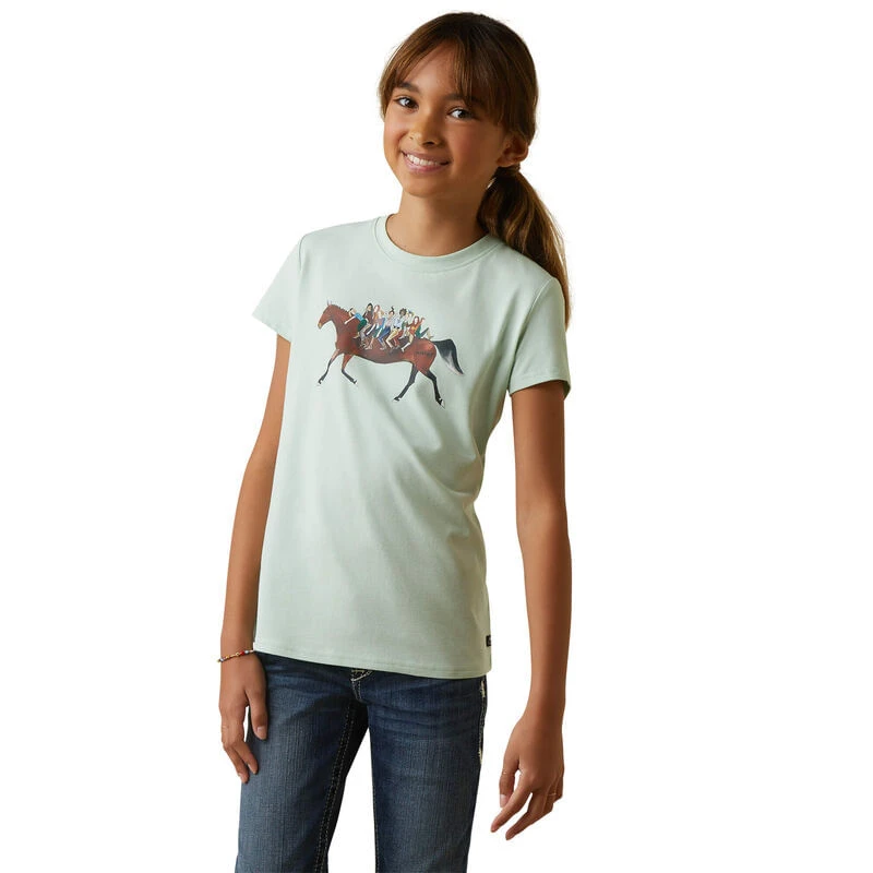 Ariat Kids' Harmony T-Shirt - Aqua Foam Ariat Kids' Harmony T-Shirt - Aqua Foam -Equestrian Gear 495464 800 auto