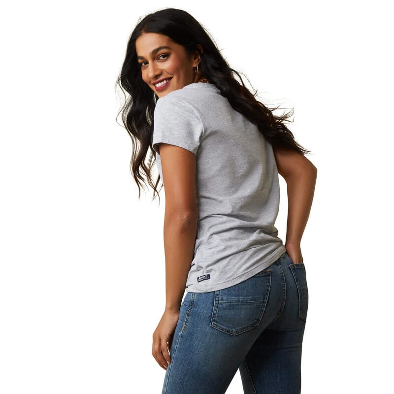 Ariat Women's Harmony T-Shirt - Heather Grey Ariat Women's Harmony T-Shirt - Heather Grey -Equestrian Gear 495531 800 auto