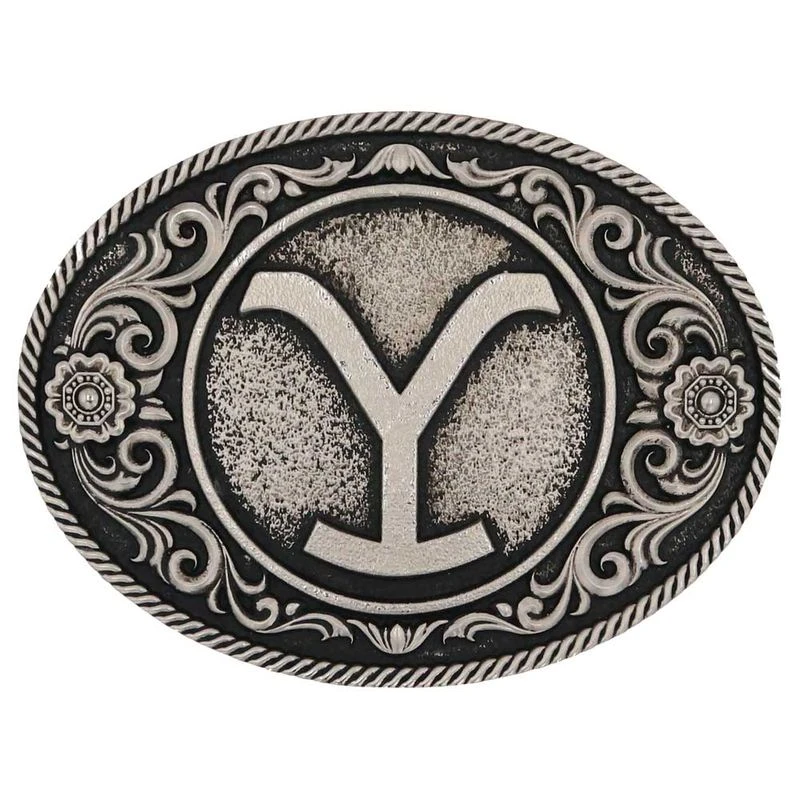 Montana Silversmiths The Yellowstone Y Floral Filigree Attitude Belt Buckle (A914YEL) Montana Silversmiths The Yellowstone Y Floral Filigree Attitude Belt Buckle (A914YEL) -Equestrian Gear 496910 800 auto