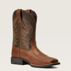 Ariat Kids' Amos Western Boots - Sorrel Crunch