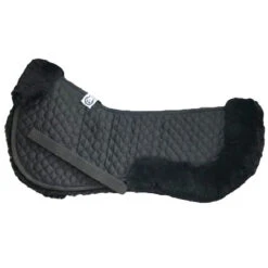 Leveza Ovelha Sheepskin Half Pad - Black