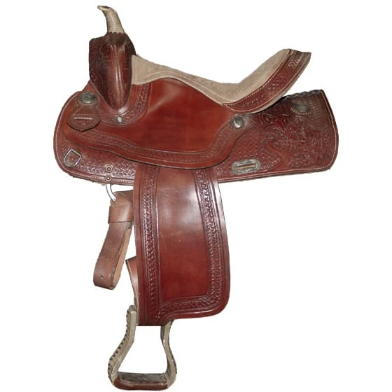 Used Bronco Western Saddle 15" SQH - Brown Used Bronco Western Saddle 15" SQH - Brown -Equestrian Gear 518376 800 auto