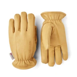 Hestra Insulated Drivers' Leather Work Gloves - Yellow