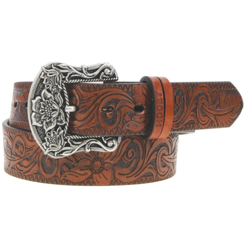 Hooey Unisex Flora Leather Belt - Brown Hooey Unisex Flora Leather Belt - Brown -Equestrian Gear 523022 800 auto