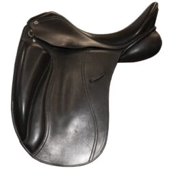 Used Mondega Dressage Saddle 17"MW - Black